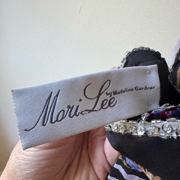 100% Silk Beaded and Rhinestones Zebra Print Halter Maxi Dress - Picture 2 of 9